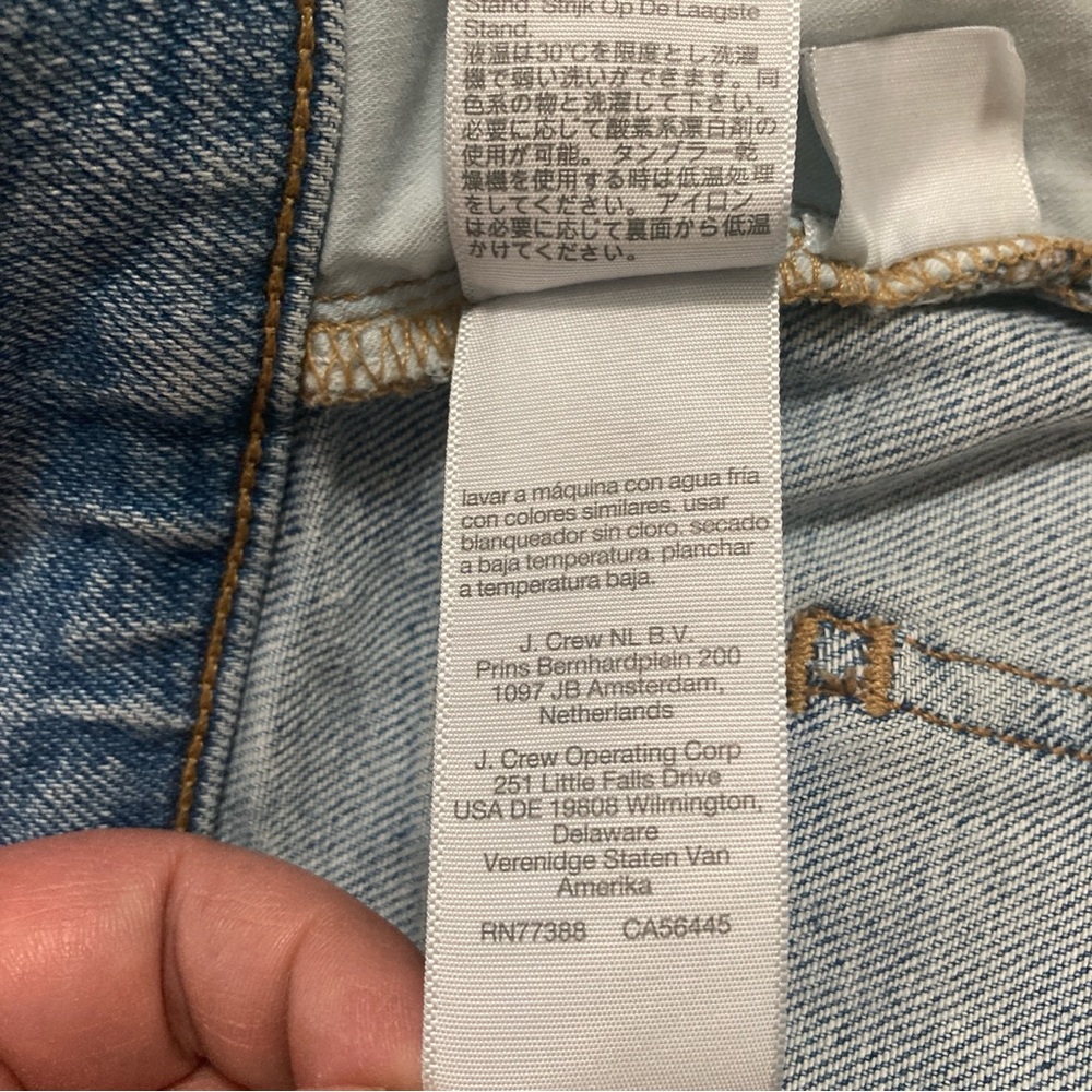 Madewell Distressed Perfect Vintage Jeans 29 Cardine Light Wash Ripped Knee - Picture 10 of 16